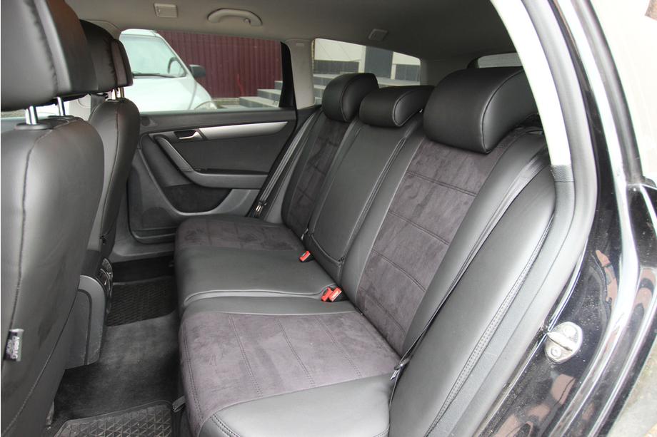 Volkswagen Passat B7 2012–2015 Avtomobilske sedežne prevleke eko usnje+tkanina+Alcantara Antara A001 (celoten komplet za notranjost) Fotografija 2