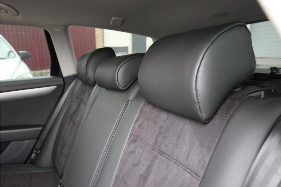 Volkswagen Passat B7 2012–2015 Avtomobilske sedežne prevleke eko usnje+tkanina+Alcantara Antara A001 (celoten komplet za notranjost) Fotografija 4