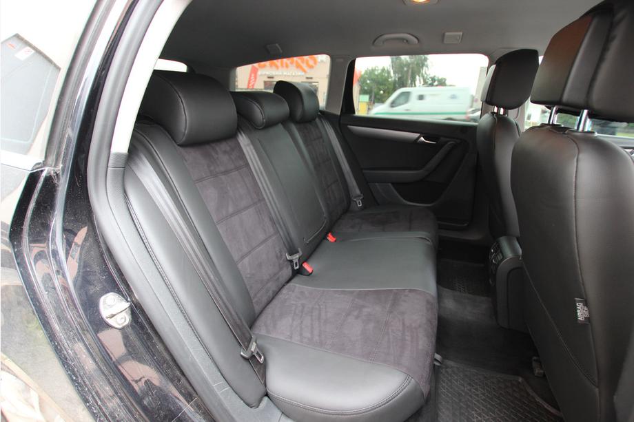 Volkswagen Passat B7 2012–2015 Avtomobilske sedežne prevleke eko usnje+tkanina+Alcantara Antara A001 (celoten komplet za notranjost) Fotografija 5