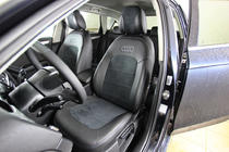 Audi A4 B8 2007–2015 Avtomobilske sedežne prevleke eko usnje+tkanina+Alcantara Antara A001 (celoten komplet za notranjost) fotografija 7