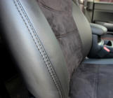 Kia Sportage 2015–2021 Avtomobilske sedežne prevleke eko usnje+tkanina+Alcantara Antara A001 (celoten komplet za notranjost) fotografija 19