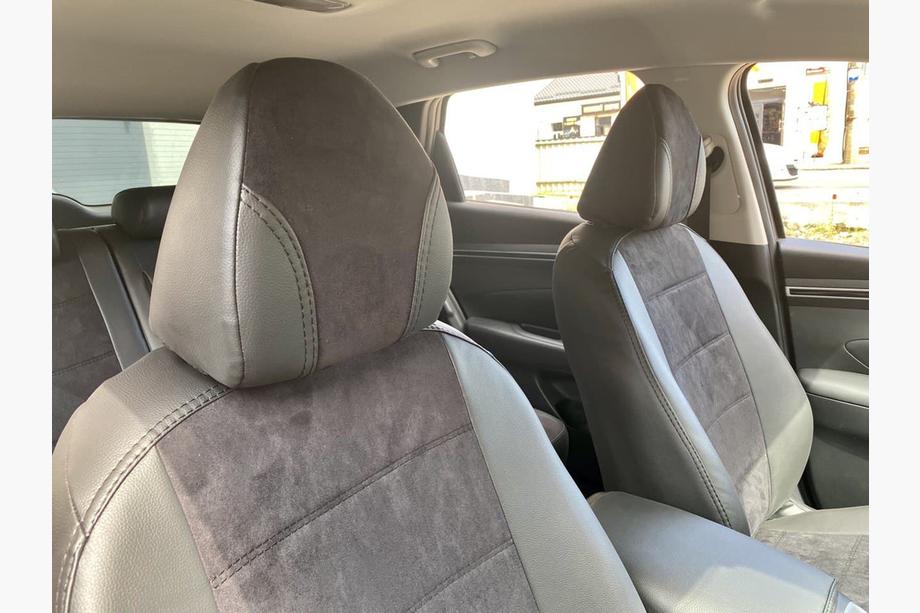 Hyundai Tucson NX4 2021– Avtomobilske sedežne prevleke eko usnje+tkanina+Alcantara Antara A001 (celoten komplet za notranjost) Fotografija 14