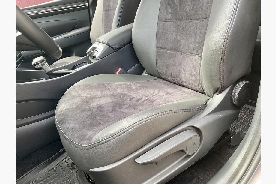 Hyundai Tucson NX4 2021– Avtomobilske sedežne prevleke eko usnje+tkanina+Alcantara Antara A001 (celoten komplet za notranjost) Fotografija 17