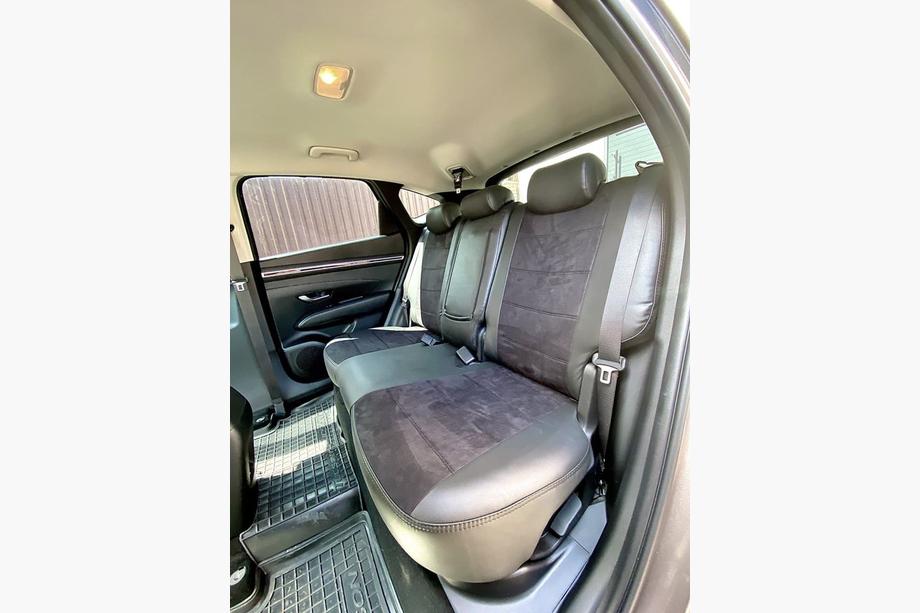 Hyundai Tucson NX4 2021– Avtomobilske sedežne prevleke eko usnje+tkanina+Alcantara Antara A001 (celoten komplet za notranjost) Fotografija 5