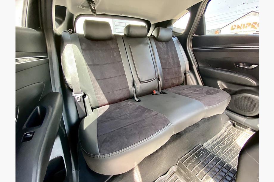 Hyundai Tucson NX4 2021– Avtomobilske sedežne prevleke eko usnje+tkanina+Alcantara Antara A001 (celoten komplet za notranjost) Fotografija 10