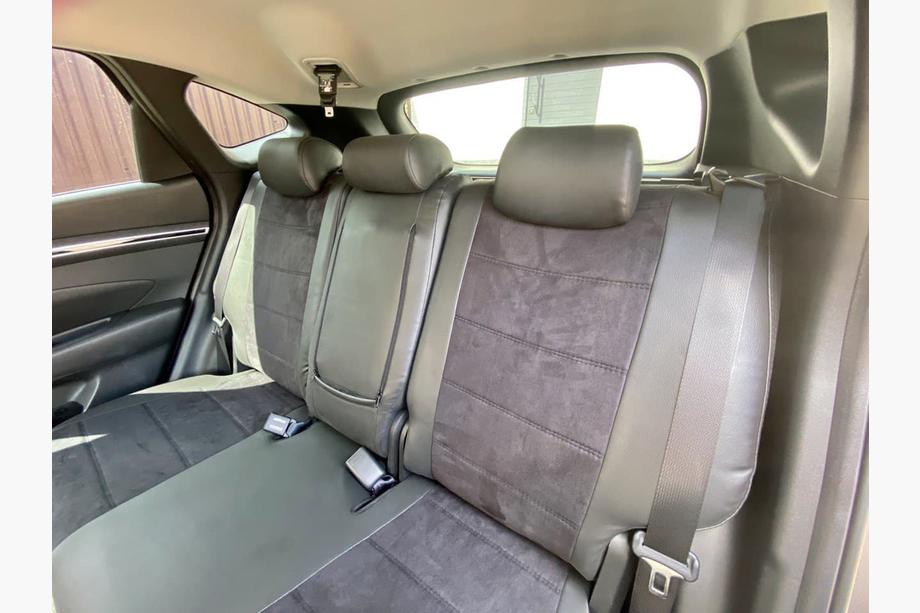 Hyundai Tucson NX4 2021– Avtomobilske sedežne prevleke eko usnje+tkanina+Alcantara Antara A001 (celoten komplet za notranjost) Fotografija 4