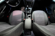 Skoda Octavia II A5 2006–2010 Avtomobilske sedežne prevleke eko usnje+tkanina+Alcantara Antara A001 (celoten komplet za notranjost) fotografija 7