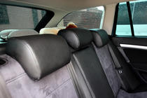 Skoda Octavia II A5 2006–2010 Avtomobilske sedežne prevleke eko usnje+tkanina+Alcantara Antara A001 (celoten komplet za notranjost) fotografija 9