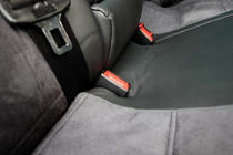 Skoda Octavia II A5 2006–2010 Avtomobilske sedežne prevleke eko usnje+tkanina+Alcantara Antara A001 (celoten komplet za notranjost) fotografija 12