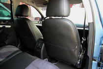 Skoda Octavia II A5 2006–2010 Avtomobilske sedežne prevleke eko usnje+tkanina+Alcantara Antara A001 (celoten komplet za notranjost) fotografija 13