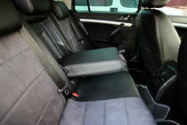 Skoda Octavia II A5 2006–2010 Avtomobilske sedežne prevleke eko usnje+tkanina+Alcantara Antara A001 (celoten komplet za notranjost) fotografija 4