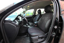 Skoda Octavia III A7 2013–2019 Avtomobilske sedežne prevleke eko usnje+tkanina+Alcantara Antara A001 (celoten komplet za notranjost) fotografija 5