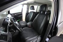 Volkswagen Touran 2003–2010 Avtomobilske sedežne prevleke eko usnje+tkanina+Alcantara Antara A001 (celoten komplet za notranjost) fotografija 7