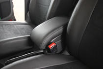 Volkswagen Touran 2003–2010 Avtomobilske sedežne prevleke eko usnje+tkanina+Alcantara Antara A001 (celoten komplet za notranjost) fotografija 9