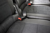 Volkswagen Touran 2003–2010 Avtomobilske sedežne prevleke eko usnje+tkanina+Alcantara Antara A001 (celoten komplet za notranjost) fotografija 10