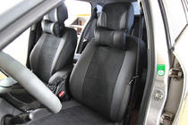 Renault Megane III 2009–2016 Avtomobilske sedežne prevleke eko usnje+tkanina+Alcantara Antara A001 (celoten komplet za notranjost) fotografija 4