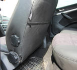 Skoda Octavia II A5 2010–2013 Avtomobilske sedežne prevleke eko usnje+tkanina+Alcantara Antara A001 (celoten komplet za notranjost) fotografija 5