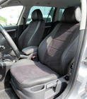 Skoda Octavia II A5 2010–2013 Avtomobilske sedežne prevleke eko usnje+tkanina+Alcantara Antara A001 (celoten komplet za notranjost) fotografija 12