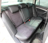 Skoda Octavia II A5 2010–2013 Avtomobilske sedežne prevleke eko usnje+tkanina+Alcantara Antara A001 (celoten komplet za notranjost) fotografija 10