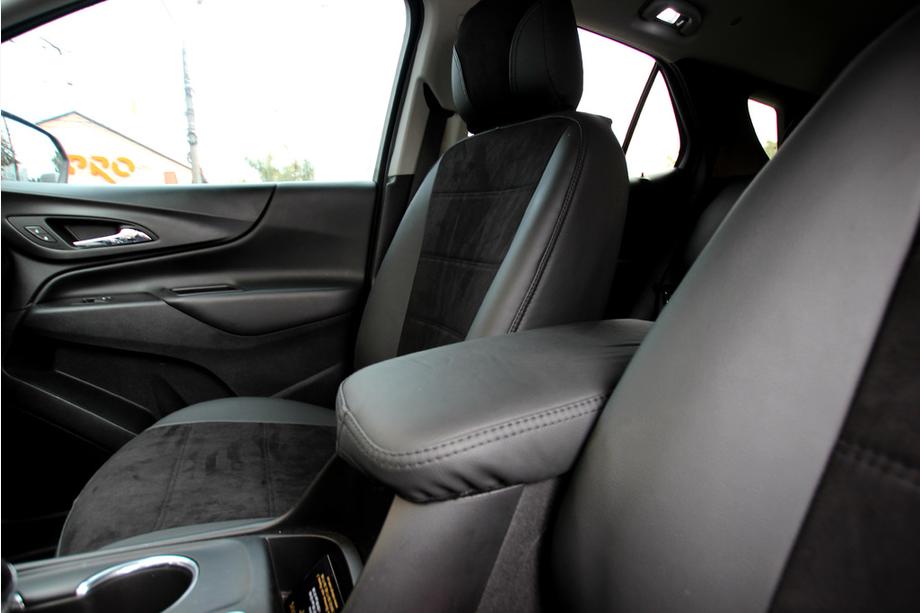 Chevrolet Equinox 2018–2025 Avtomobilske sedežne prevleke eko usnje+tkanina+Alcantara Antara A001 (celoten komplet za notranjost) Fotografija 4