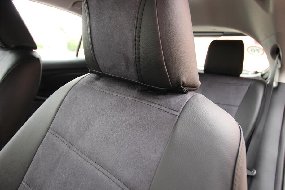 Toyota Yaris/Yaris Cross (XP210) 2020– Avtomobilske sedežne prevleke eko usnje+tkanina+Alcantara Antara A001 (celoten komplet za notranjost) Fotografija 7