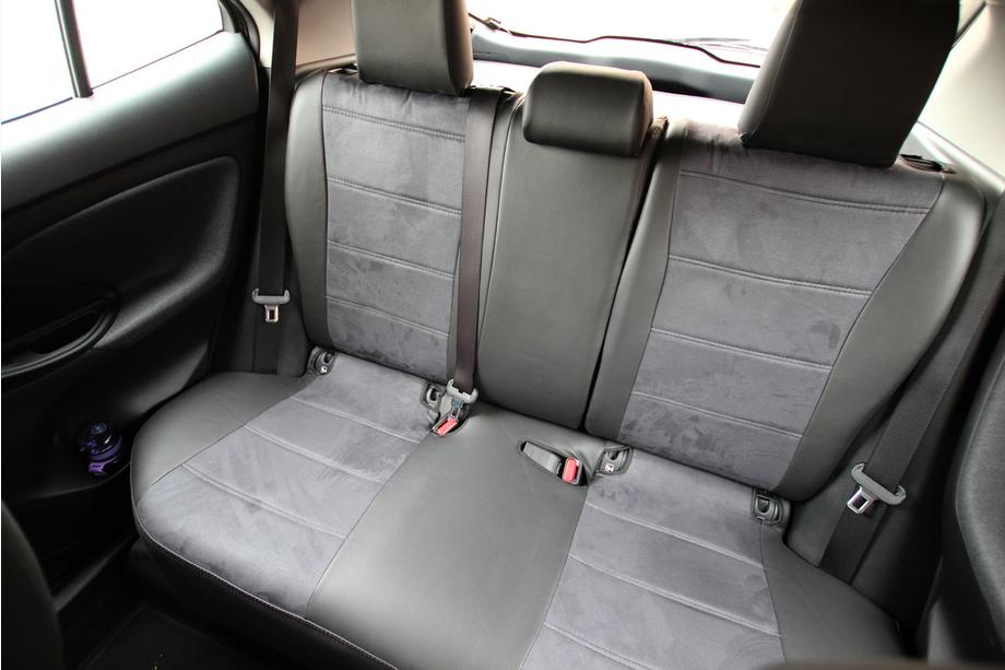 Toyota Yaris/Yaris Cross (XP210) 2020– Avtomobilske sedežne prevleke eko usnje+tkanina+Alcantara Antara A001 (celoten komplet za notranjost) Fotografija 4