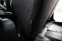 Mercedes Citan 2013–2021 Avtomobilske sedežne prevleke eko usnje+tkanina+Alcantara Antara A001 (celoten komplet za notranjost) fotografija 2