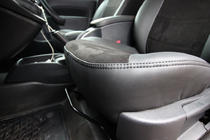 Mercedes Citan 2013–2021 Avtomobilske sedežne prevleke eko usnje+tkanina+Alcantara Antara A001 (celoten komplet za notranjost) fotografija 10