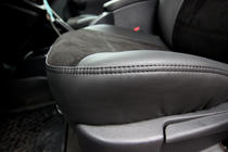 Mercedes Citan 2013–2021 Avtomobilske sedežne prevleke eko usnje+tkanina+Alcantara Antara A001 (celoten komplet za notranjost) fotografija 11