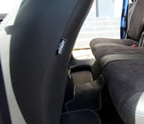 Volkswagen Caddy 2010–2015 Avtomobilske sedežne prevleke eko usnje + tkanina + alkantara Antara A001b (celoten salon) fotografija 2