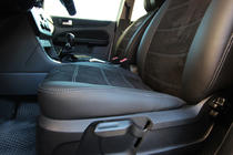 Ford Focus III 2011–2017 Avtomobilske prevleke za sedeže eko usnje+blago+antara Antara A001g (komplet za celoten salon) fotografija 16