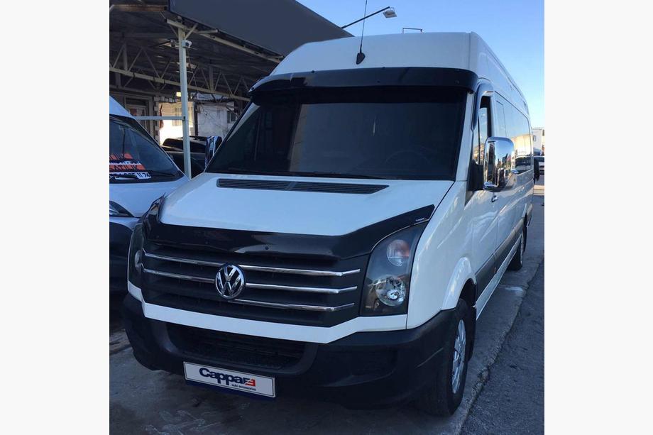 Mercedes Sprinter W906 2006–2018 Senčnik za vetrobransko steklo na okvirju V2 (črna visok sijaj, 5 mm) Fotografija 10