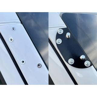 Senčnik za vetrobransko steklo na okvirju V2 (črna visok sijaj, 5 mm) Volkswagen Crafter 2006–2016 fotografija 4