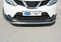Nissan Qashqai 2014–2021 Sprednja zaščitna cev Texas za 2014-2017 (60 mm, nerjavno jeklo) fotografija 1