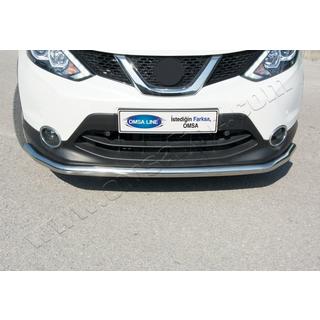 Sprednja zaščitna cev Texas za 2014-2017 (60 mm, nerjavno jeklo) Nissan Qashqai 2014–2021 fotografija 1