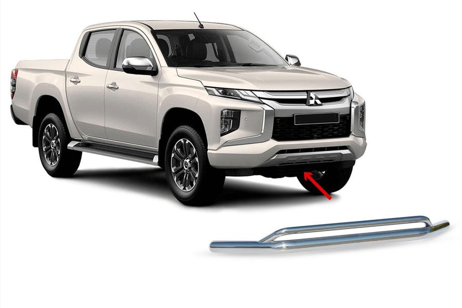 Mitsubishi L200 2015–2024 Sprednji dvojni zaščitni lok iz nerjavnega jekla za Vegas 2019+ (76 mm) Image
