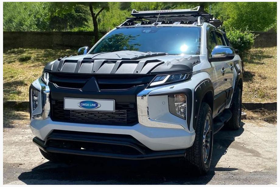 Mitsubishi L200 2015–2024 Sprednji dvojni zaščitni lok Vegas 2019+ (črn, 76 mm) Image
