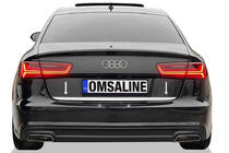 Audi A6 C8 2018–2025 Nerjavno jeklena zaščitna letev roba prtljažnika OmsaLine fotografija 1