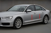 Audi A6 C7 2011–2017 Kromirane letvice vrat (6 kos) fotografija 1