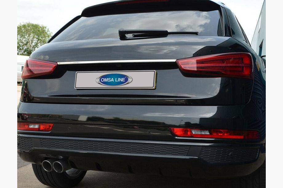 Audi Q3 2011–2019 Kromirana letvica nad registrsko tablico (nerjaveče jeklo) Image