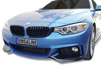 BMW serija 4 F32/F33/F36 2012–2020 Sprednji lip spojler Flap (za M-Sport, črna) fotografija 1