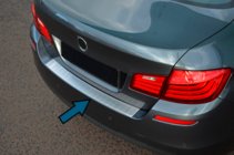BMW serija 5 F10/F11 2010–2016 OmsaLine zaščitna letev zadnjega odbijača (SD, nerjaveče jeklo) fotografija 1