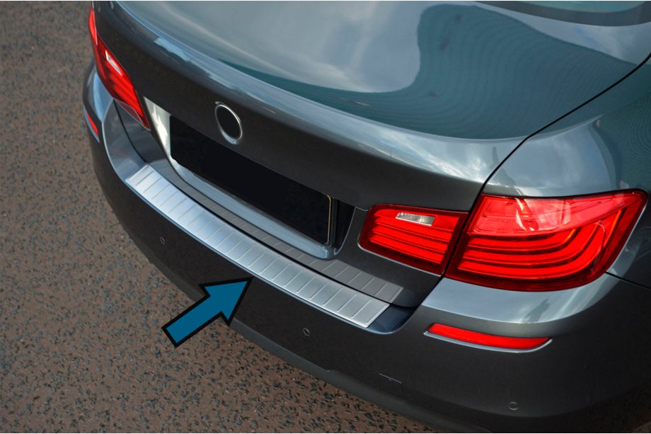 BMW serija 5 F10/F11 2010–2016 OmsaLine zaščitna letev zadnjega odbijača (SD, nerjaveče jeklo) Image