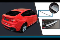 BMW X4 F26 2014–2018 Zaščitna letev zadnjega odbijača iz nerjavnega jekla OmsaLine fotografija 1