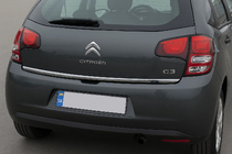 Citroen C-3 2009–2016 Letvica spodnjega roba pokrova prtljažnika OmsaLine (nerjavno jeklo) fotografija 1