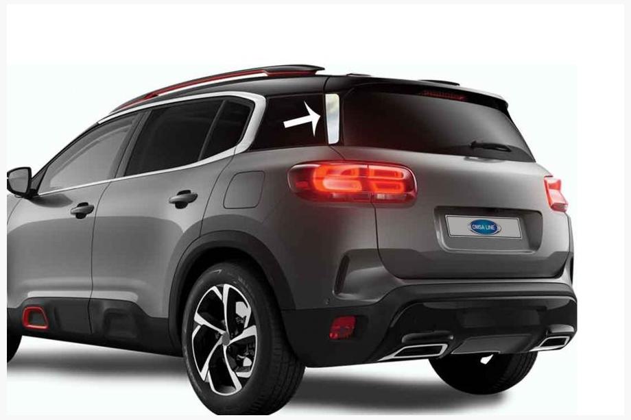 Citroen C5 Aircross 2017–2025 Kromirani okrasni letvi pod spojlerjem (2 kos, nerjaveče jeklo) Image