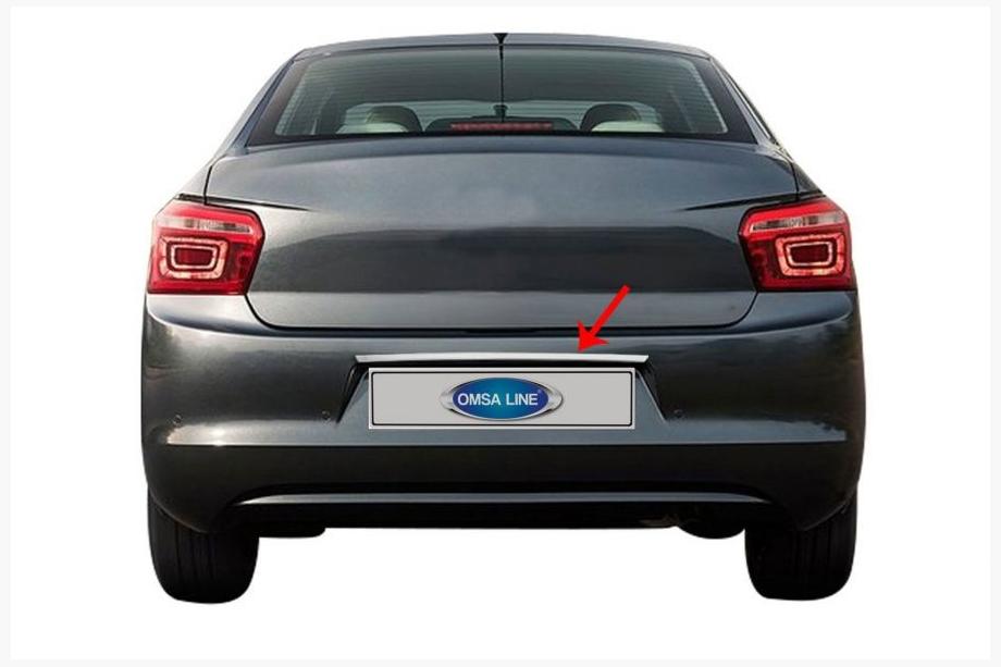 Citroen C-Elysee 2013–2022 Okrasna letev nad registrsko tablico (nerjavno jeklo) Image