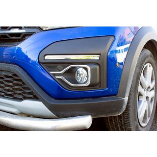 Kromirane obrobe meglenk (2 kos, nerjaveče jeklo) Dacia Sandero 2021– fotografija 1