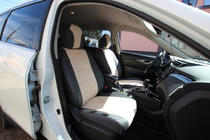Nissan X-trail T32/Rogue 2014–2021 Avtoprevleke za sedeže eko usnje + tkanina + antara Antara A0013 (komplet za celotno notranjost) fotografija 1
