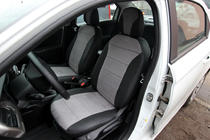 Citroen C-Elysee 2013–2022 Avtosedežne prevleke eko usnje + tkanina + Antara Antara A0010 (celoten komplet) fotografija 8
